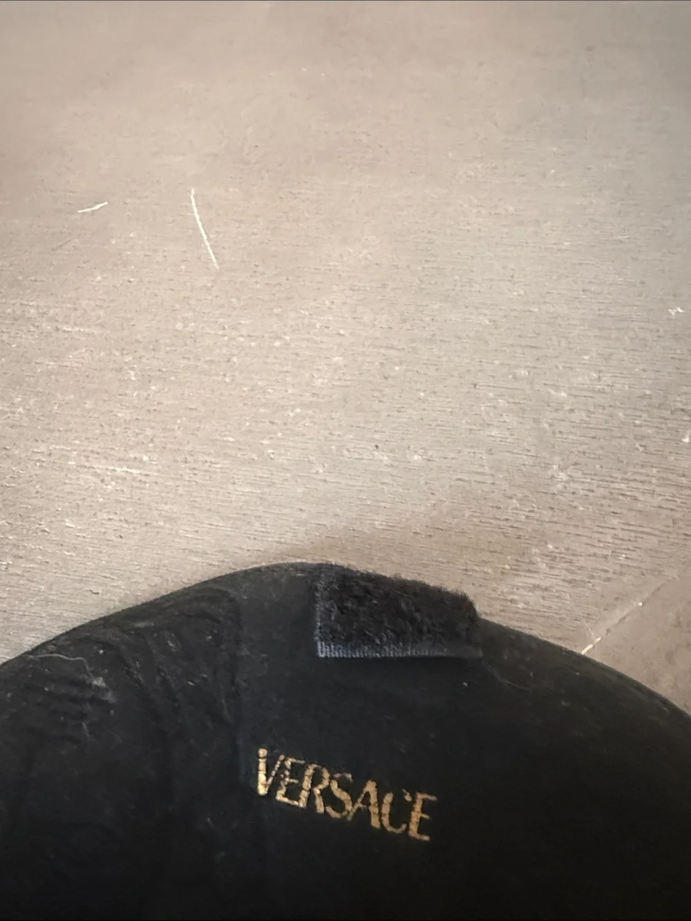 Versace Black and Gold Sunglasses with Cool Black Leather Case NWT